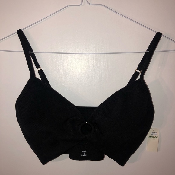 Black & Gold Aerie Bralette - Picture 2 of 5